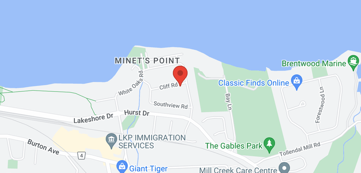 map of 221 cliff Road